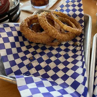 Onion Rings are good.