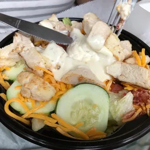 Grilled chicken breast salad