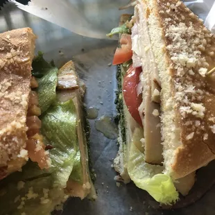 Italian turkey and pesto.