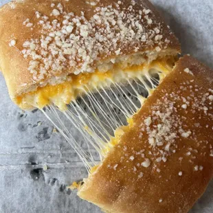 Grilled cheese on focaccia