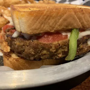 Close up on meatloaf sandwich - order something else