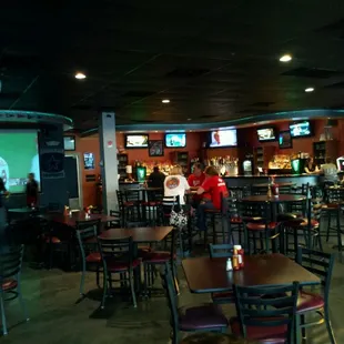 The midweek bar scene at the Draft