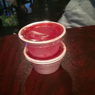 Free Jell-O shots when there is a social during trivia!
