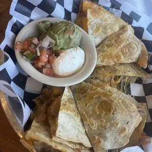 Quesadillas (half order - chicken)