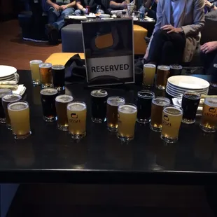 Beer samplers.