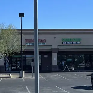 outside