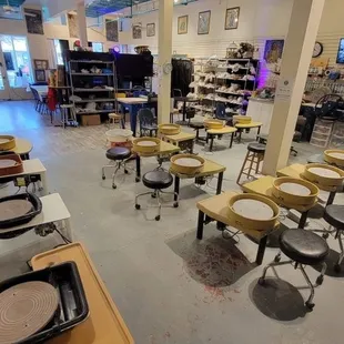 Pottery wheels for classes