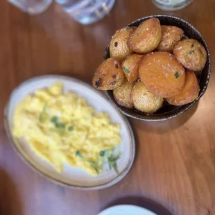 Baby Potatoes and Scrambled Eggs