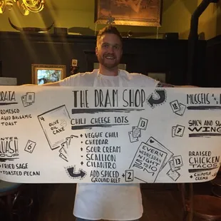 Tucker's "wild card" food menu