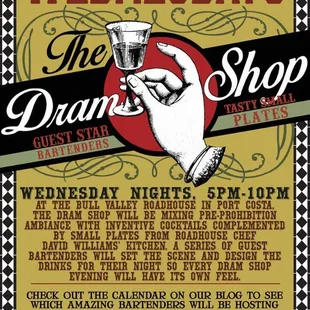 Dram Shop flyer