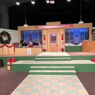 The set for The Drama Workshop's Winter Wonderettes.