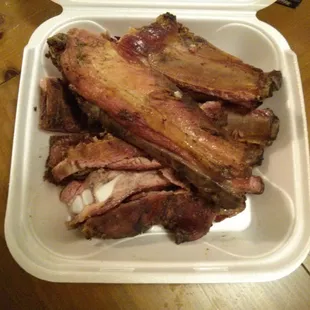 Half slab of ribs