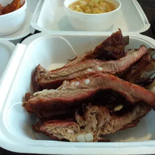 Half slab of ribs