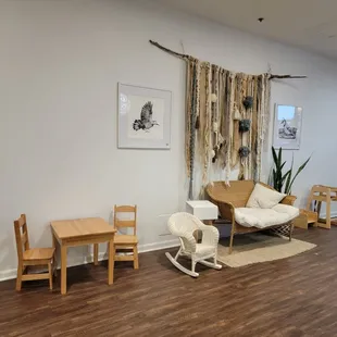 Small portion of seating area