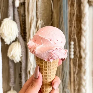 Strawberry sorbet