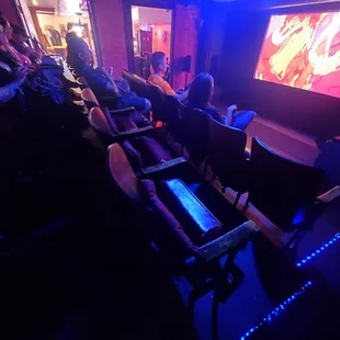 Seating inside theater