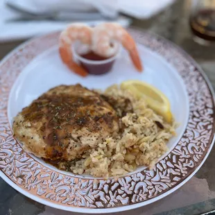 a plate of food