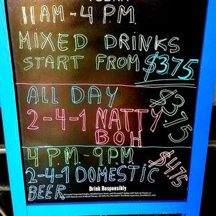 Best prices on strong drinks. Friendly bartenders.