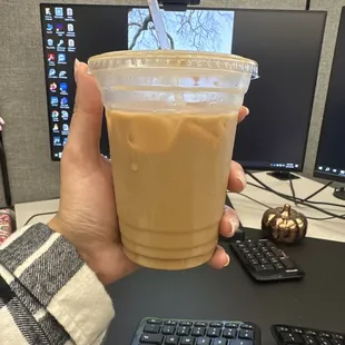 Iced White Mocha with Oatmilk