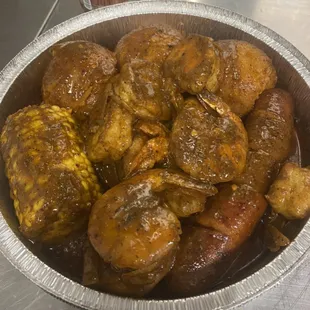 a bowl of cooked food