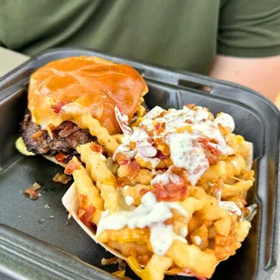 Big T Bacon Cheeseburger  Ranch Fries