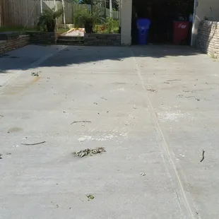 The stains are still clearly visible and no different than prior to the work that was supposedly done.