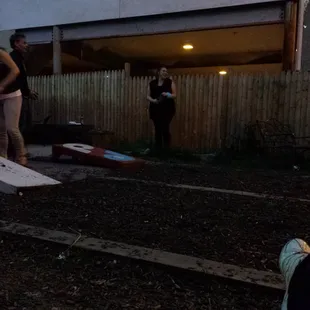 Plating corn hole while drinking beers!!