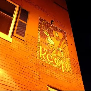 a dragon on the side of a building