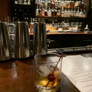 The original "drum room old fashioned"