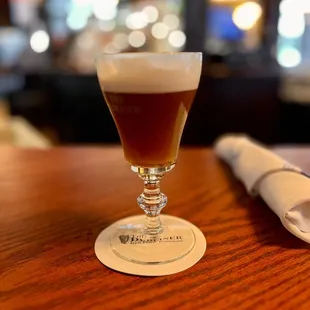 Traditional Irish coffee