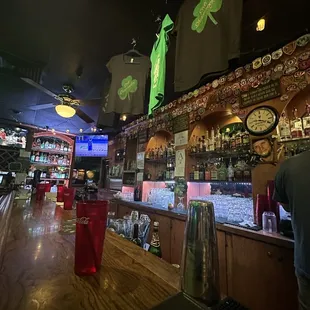 the bar