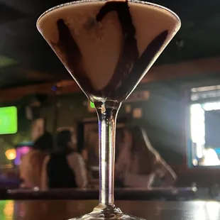 a chocolate martini