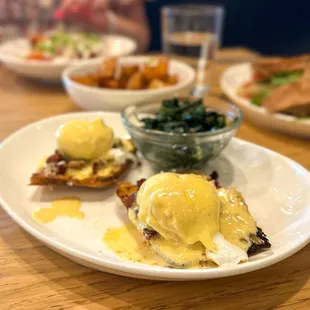 Chorizo Benedict (asked for spinach on the side)