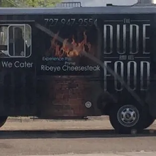 a black food truck