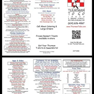 Food from Thurman&apos;s to Go next door.