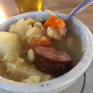 Sauerkraut soup. Was good!