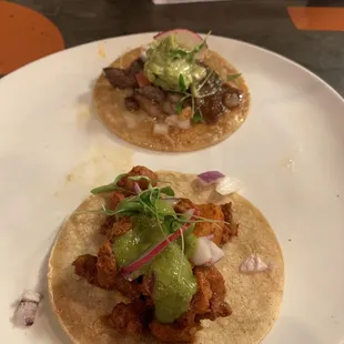 Taco Al Pastor and Carne Asada