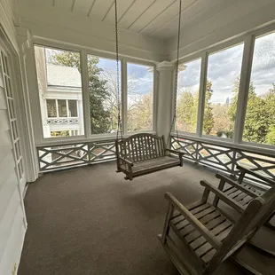 Private porch swing