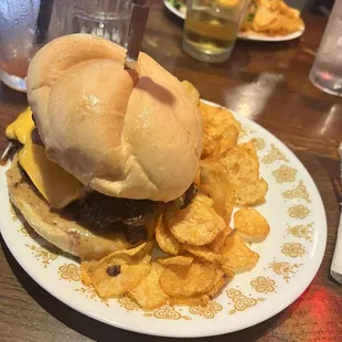 Peanut butter jelly burger