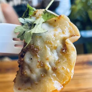 Its a dumpling from a lady.