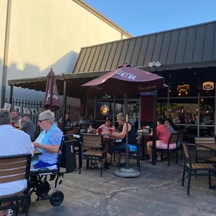 Outdoor seating area