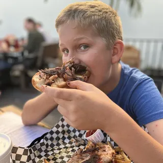 Rib Sandwich on Hoagie Roll