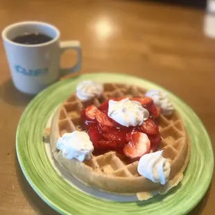 food, waffles
