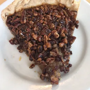 a slice of pecanli pie