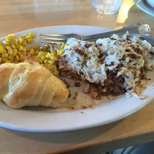 Lasagna lunch special.