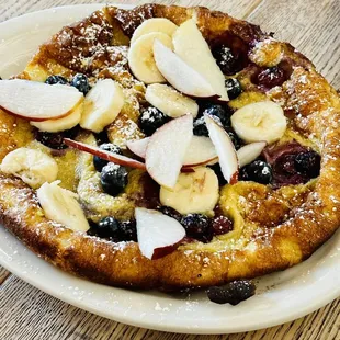 Sweet Dutch Baby with fruit