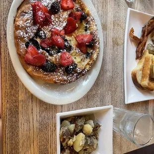 Sweet Dutch Baby and House Potatoes