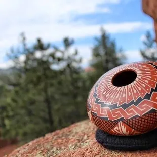 Hand crafted pottery from the Mata Ortiz pueblo
