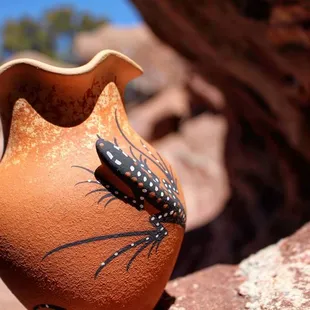 Hand crafted pottery from the Zuni Tribe