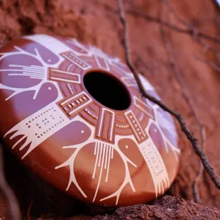 Hand crafted pottery from the Mata Ortiz pueblo